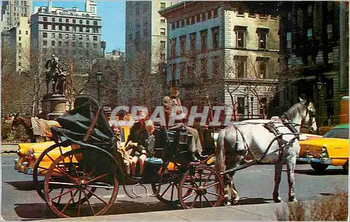 Moderne Karte Carriages on 59th Street New York City