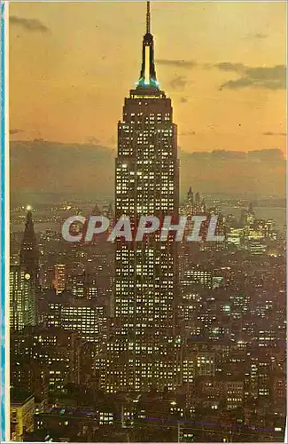 Moderne Karte Empire State Building at Sunset New York City