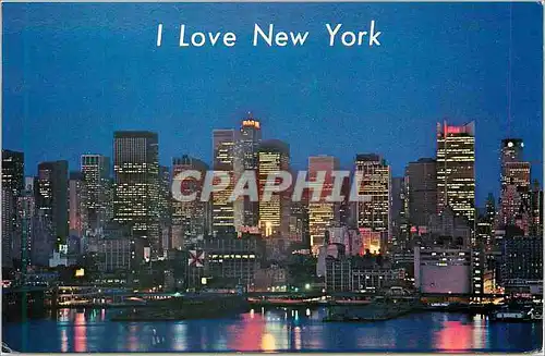 Moderne Karte Mid Manhattan Skyline New York City