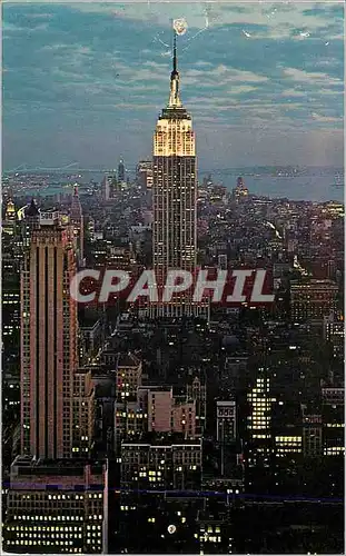 Moderne Karte Empire State Building at Night New York City