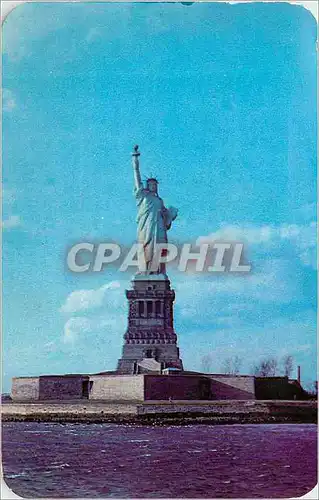 Moderne Karte Statue of Liberty Bedloe's Island NY