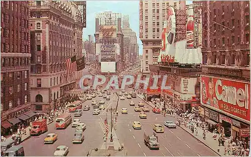 Cartes postales moderne Times square New York City Chevrolet Camel Pepsi Cola