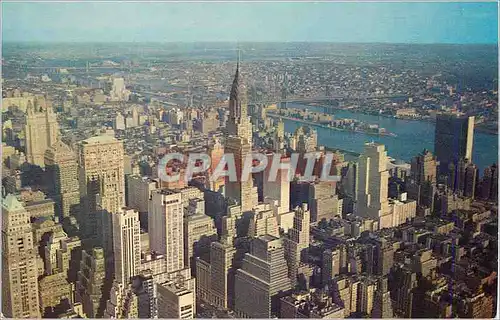 Cartes postales moderne New York City as Seen From the Empire State Building Observatory Looking Northeast