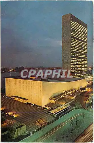 Cartes postales moderne United Nations at Night