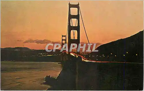 Cartes postales moderne San Francisco California The Golden Gate Bridge at Sundown