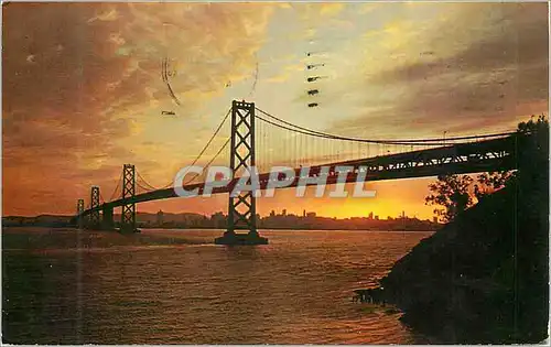 Cartes postales moderne San Francisco Oakland Bay Bridge was built at a Cost of over 97 Million Dollars