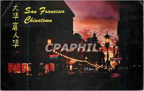 Moderne Karte A Night in Exotic Chinatown San Francisco California