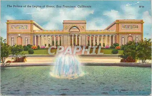 Moderne Karte The Palace of the Legion of Honor San Francisco California