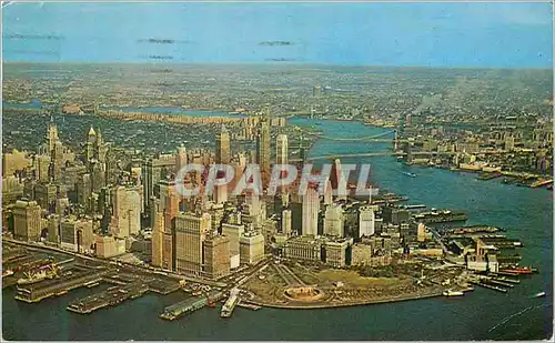Cartes postales moderne Aerial View of Lower Manhattan New York City