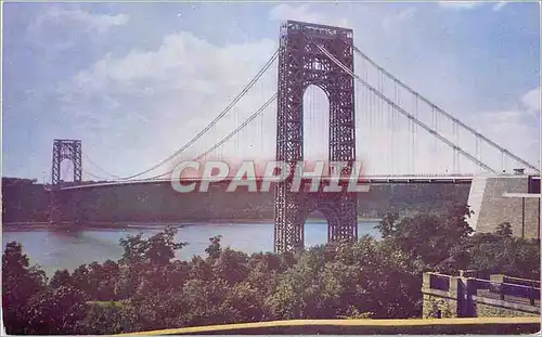 Cartes postales moderne Georges Washington Bridge and Hudson River connecting New York and New Jersey