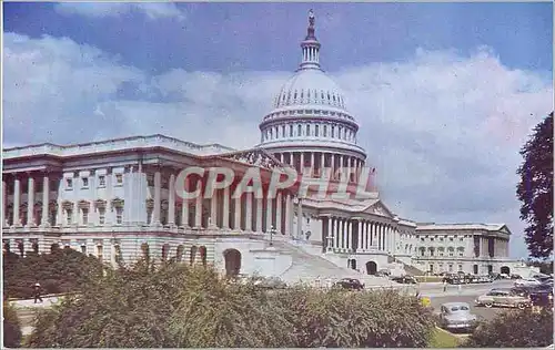 Moderne Karte Nation's Capitol Washington DC designed by Dr William Thornton Construction was started in 1793