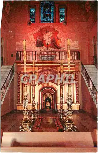 Cartes postales moderne Stone of Anointing Holy Sepulchre and above is the Altar of Mt Thabor The Holy Land of America F