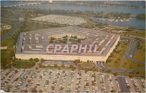 Moderne Karte The Pentagon Headquarters for US Defense Department is located in Arlington Virginia  Militaria