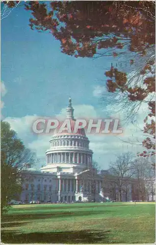 Moderne Karte United States Capitol the Cornerstone was laid in 1793