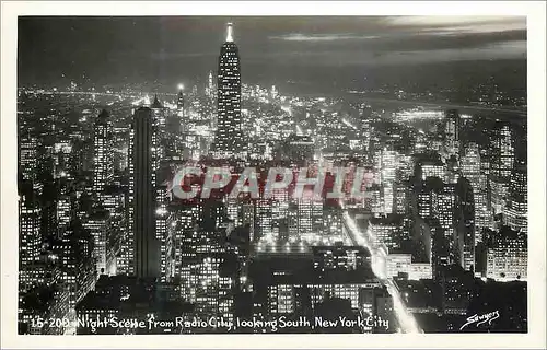 Cartes postales moderne Night Scene from Radio City Looking South New York City