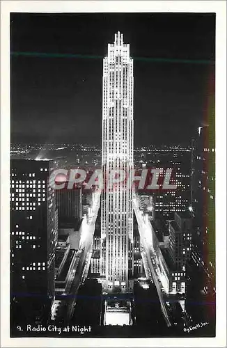 Cartes postales moderne Radio City  at Night