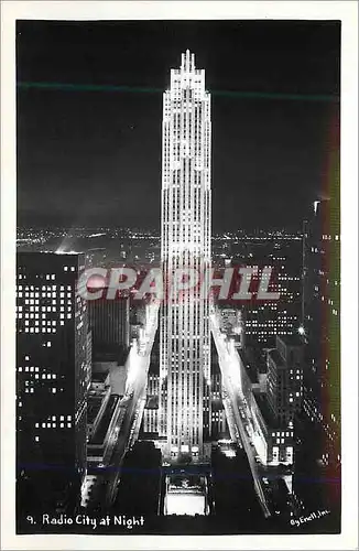 Moderne Karte Radio City  at Night