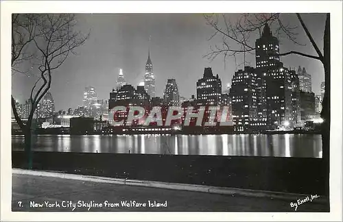 Cartes postales moderne New York City Skyline from Welfare Island