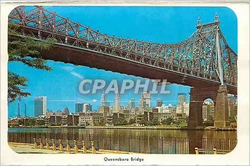 Moderne Karte Queensboro Bridge Looking Across East River
