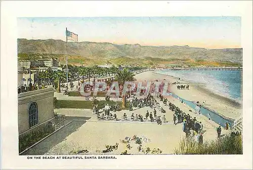 Moderne Karte On the Beach at Beautiful Santa Barbara Santa Barbara Bay