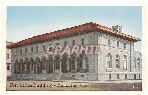 Moderne Karte Post Office Building Berkeley Cal California Hall Boalt Hall in Distance University of Californi