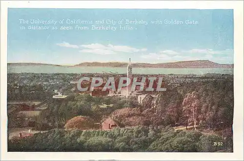 Cartes postales moderne The University of California and City of Berkeley with Golden Gate Engineering Building Universi