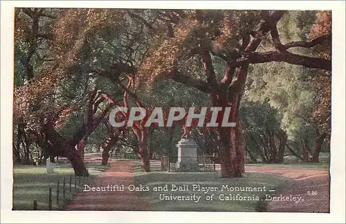 Moderne Karte Beautiful Oaks and Ball player Monument University of California Berkeley Hearst Greek Amphithea