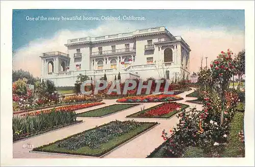 Cartes postales moderne One of the Many Beautiful Homes Oakland California Watching the Wild Ducks The Embarcadero Oakla