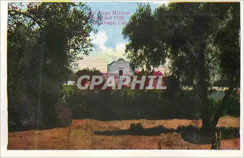 Cartes postales moderne San Diego Mission Founded 1769 San Diego Cal Bathing Beach and Pier Long Beach Cal