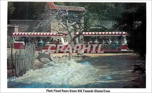 Cartes postales moderne Flash Flood Roars Down Hill Towards Glamor Tram