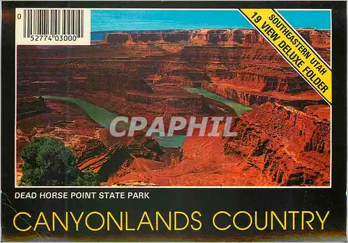 Moderne Karte Canyonlands Country Dead Horse Point State Park Southeastern Utah Greetings from Utah Canvonland