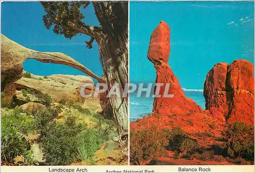 Cartes postales moderne Landscape Arch Arches National Park Balance Rock Canyonlands National Park