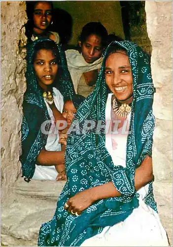 Moderne Karte Northern Ethiopia Family in Hauzien Valley Village
