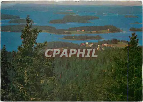 Cartes postales moderne Kuopio Finland Panorama of Lake System
