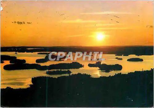 Cartes postales moderne Suomi Finland Sunset over Lake Kallavesi