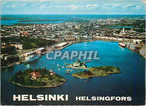 Moderne Karte Helsinki Helsingfors Suomi Finland South Harbour