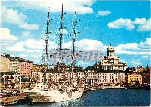 Cartes postales moderne Helsinki Helsingfors Finland Bateau Voilier