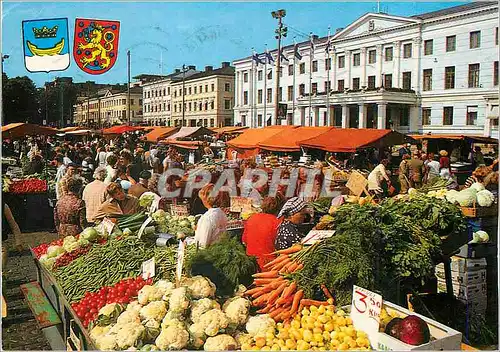 Moderne Karte Helsinki Helsingfors Suomi Finland the Market Place