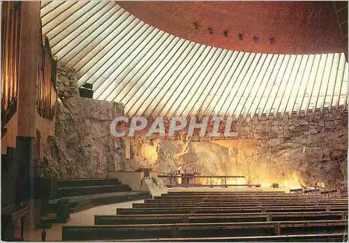 Cartes postales moderne Helsinki Helsingfors Temppeliaukio Church