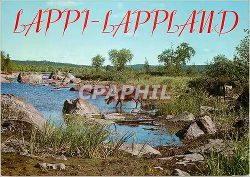 Moderne Karte Lappi Lapland Suomi Finland