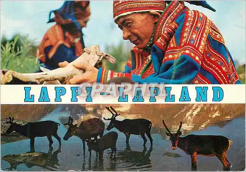 Cartes postales moderne Lappi Lapland Greetings from Lapland Rennes