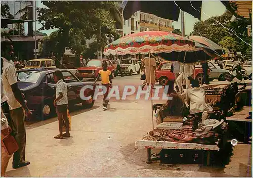 Moderne Karte Libreville(Gabon)Scene de Rue