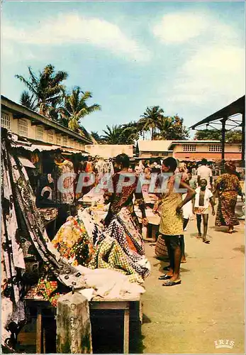 Cartes postales moderne Republique du Gabon Port Gentil Le Marche