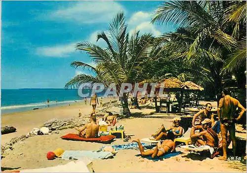 Cartes postales moderne Republique du Gabon Libreville La Plage de L'Hotel Gamba