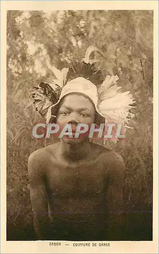 Cartes postales Gabon Coiffure de Danse