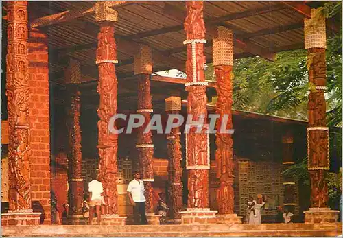 Moderne Karte Libreville Gabon Facade de l'Eglise Saint Michel (N'Kembo)