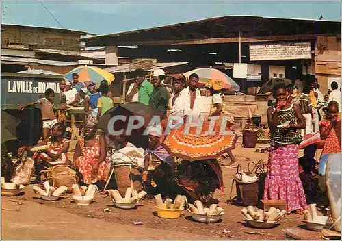 Moderne Karte Images du Gabon Marche a Moanda (Haut Ogooue)