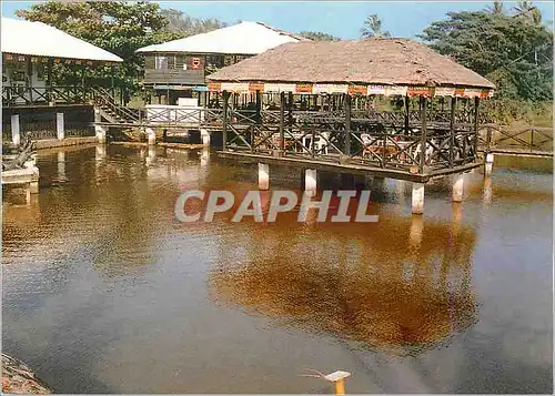 Moderne Karte Hans Cottage A Hotel on a Crocodile Pond Karkum Central Region Ghana