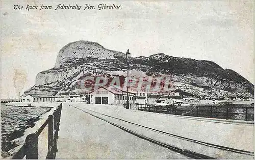 Cartes postales The Rock From Admiralty Pier Gibraltar