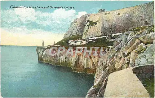 Cartes postales Gibraltar Light House and Governor's Cottage